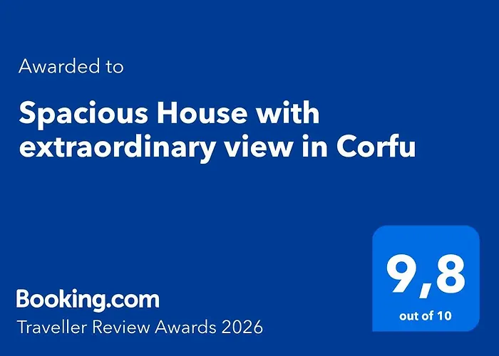 Spacious House With Extraordinary View In Corfu Apartamento *